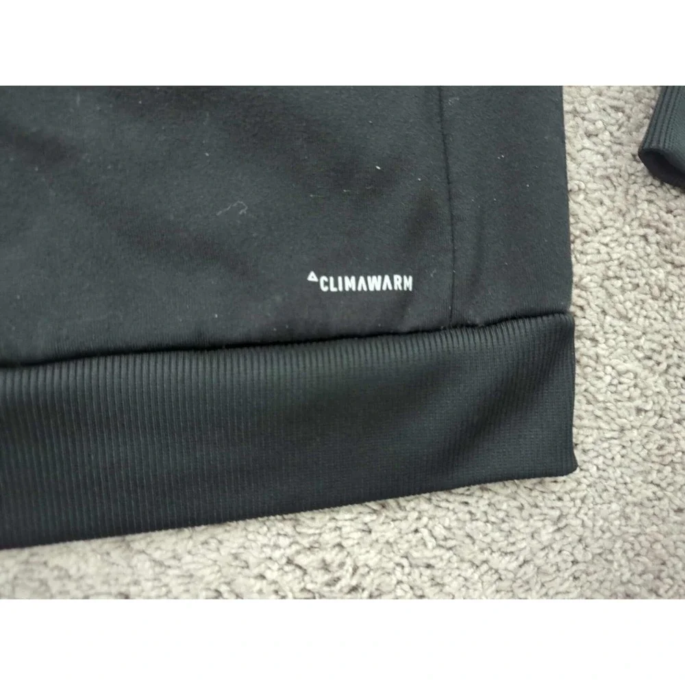 Adidas Full Zip Hoodie Mens Small Black adidas Basketball‎ Club Climawarm